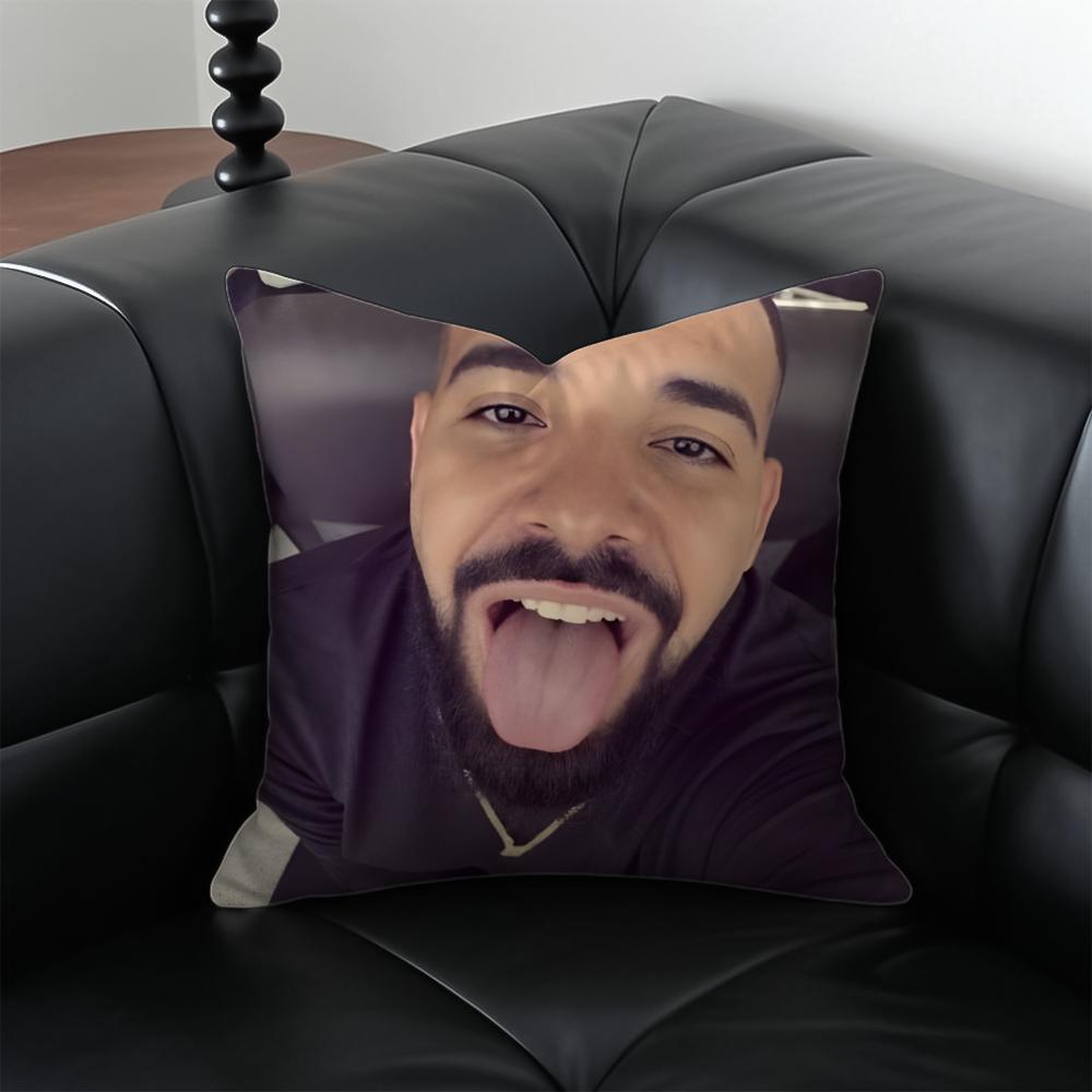 funny ddrake meme Cushion Cover Pillow Case Antidustmite Invisible zipper silky plush cushion