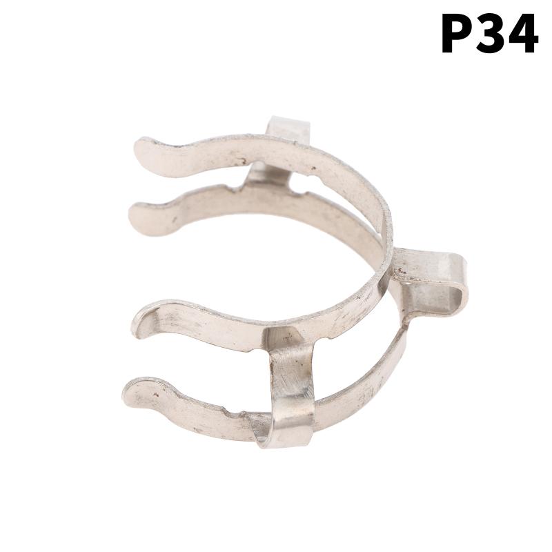 1Pc Stainless Steel Standard Ground Mouth Clip Caliber 14#19#24#29#34#45# Laboratory Clamp Heat Resisting Ground Clip Adapter