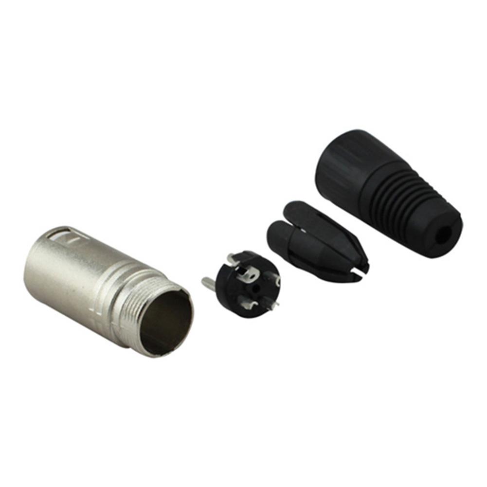 P672 3 Pin Welding Male Plug Head Microphone Cable Mixer Plug
