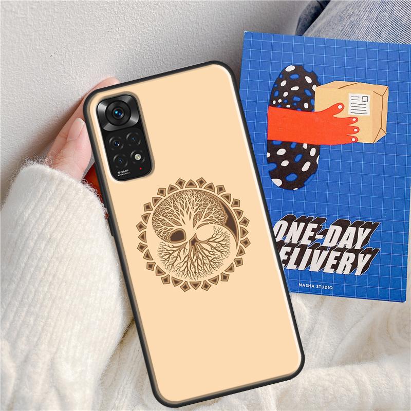 Lebensbaum Yin Yang Hülle Für Xiaomi Redmi Note 12 11 9 8 10 Pro Note 12S 11S 9S 10S Hülle Für Redmi 12C 9C 10C