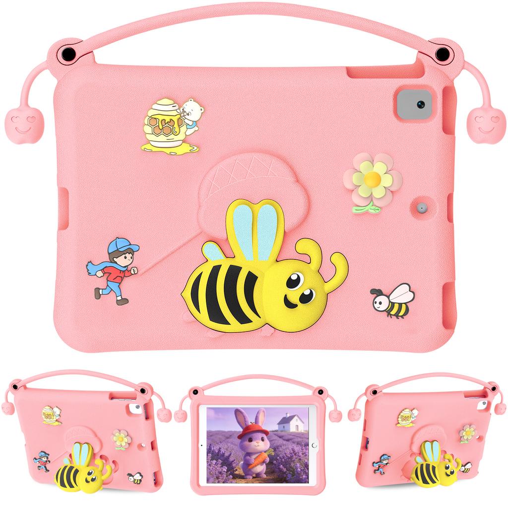 EVA Case For iPad 10.2 (2021) / (2020) / (2019) / Air 10.5 inch (2019) Bee Style Kickstand Tablet Cover with Carry Handle