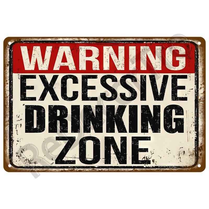 Caution Warning Metal Sign For Safety Signs Danger Beware Tin Sign Plate Home Wall Decor Vintage Plaque Home Art Painting Poster