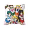 Anime S-Sailors M-Moons Pillowcase Printing Fabric Cushion Cover Decor Throw Pillow Case Cover Home Dropshipping 40X40cm