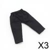 3 Pairs of OB11 Doll Trousers, Solid Color, Fashionable Miniature Clothing for Dolls,