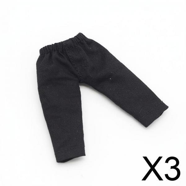 3 Pairs of OB11 Doll Trousers, Solid Color, Fashionable Miniature Clothing for Dolls,