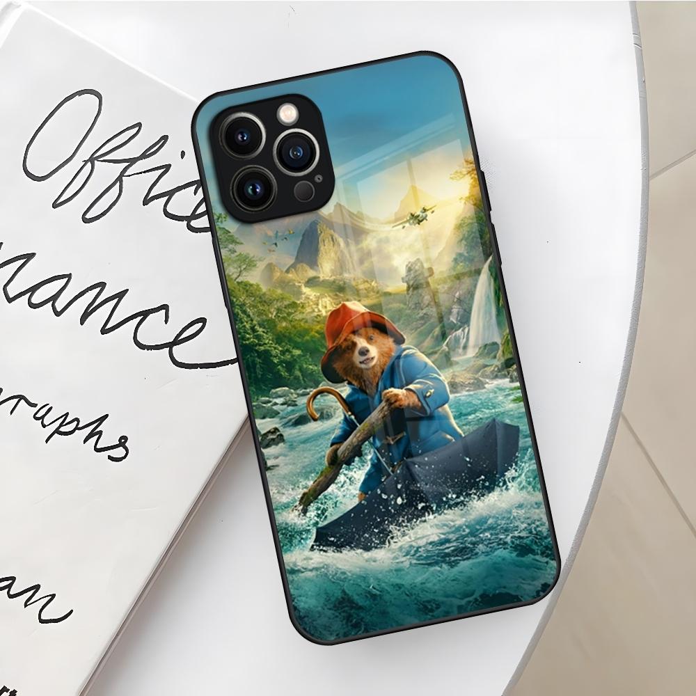 Paddington Bear Phone Case for Iphone 17 16 Air 15 14 12 11 13 Pro Max Mini X Xr Xs Se Puls Glass Cover