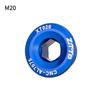 Bicycle Crank Arm Fixing Bolt Wear Resistant Aluminum Alloy Bike Crankset Nut Cover 1PC for Mountain Biking Replacement
