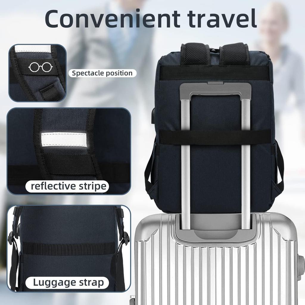Korean Style Men's Oxford Cloth Backpack with USB - Retro Cross-Border Student and Travel Bag