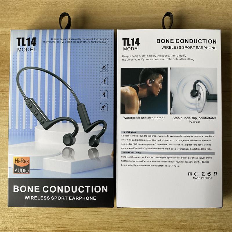 

TL14 Waterproof Wireless Bone & Air Conduction Bluetooth Earphones for Running & Sports OPP Bag - Black