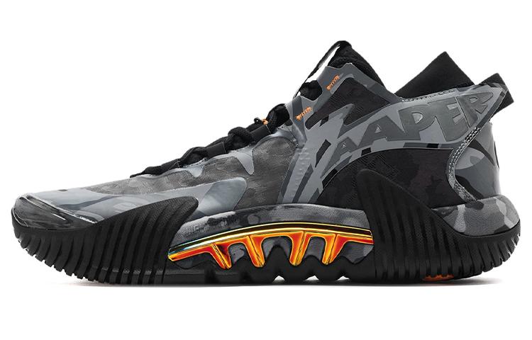 Aape X Li Ning Badfive 2 Low Basketball Shoes Men's Low Top Black/Brown Gray ABFR005-9
