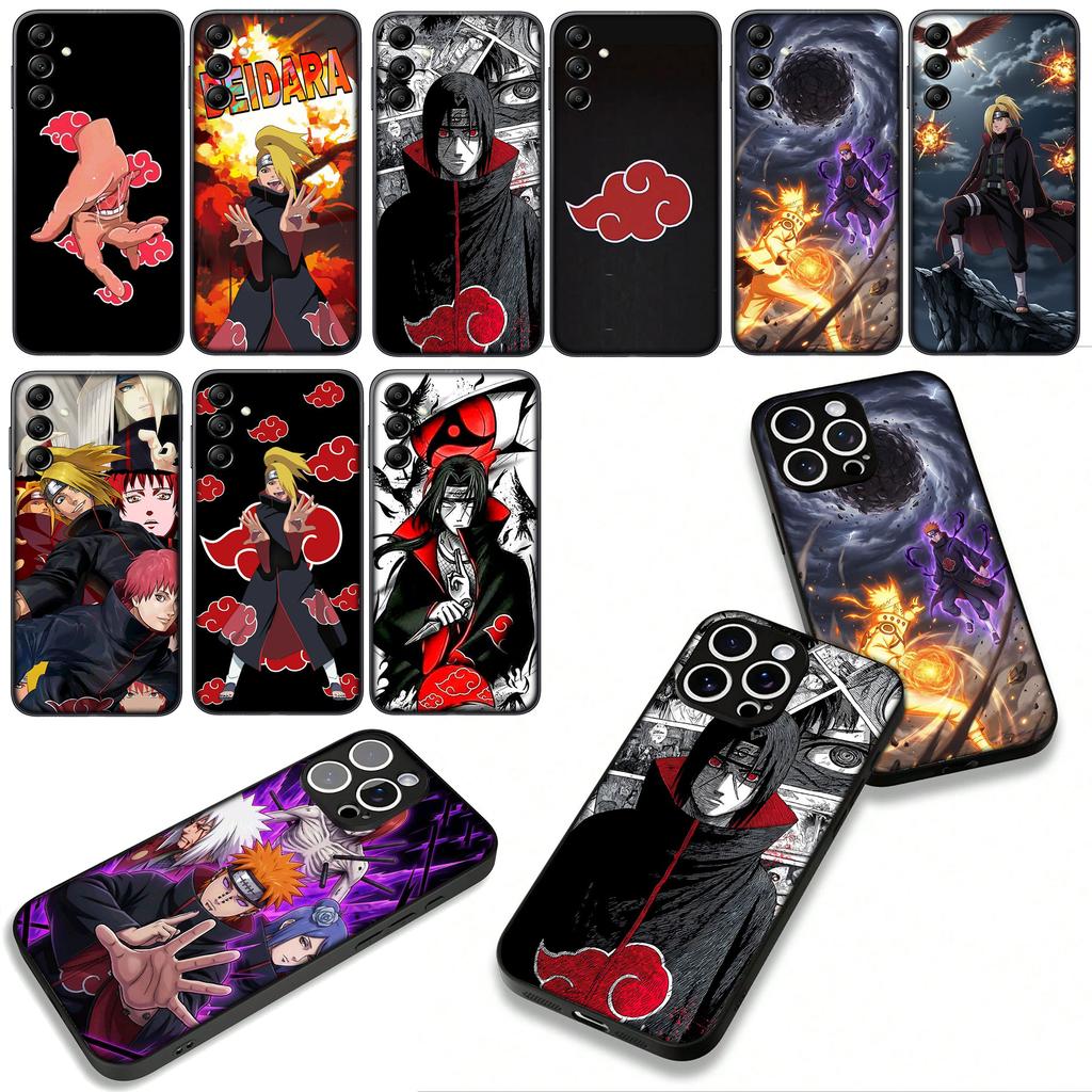 Narutos Deidara Itachi Pain Akatsuki Phone Cover for Apple iPhone 16 15 14 Plus 13 12 Mini 17 Pro Max + ProMax 16E Air Case