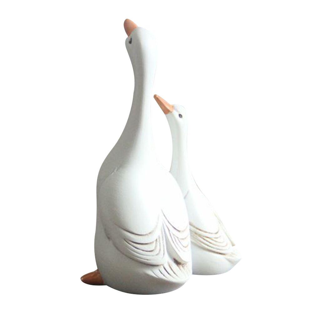 Home Decoration Desktop Embellishment Lifelike Scultpture Landscape Ornament Duck Statues Figurines