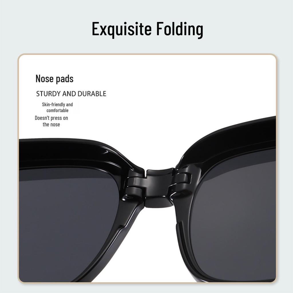 Faltbare TR90 Polarisierte Aufsteck-Brille mit Sehstärke und UV-Schutz für Damen & Herren