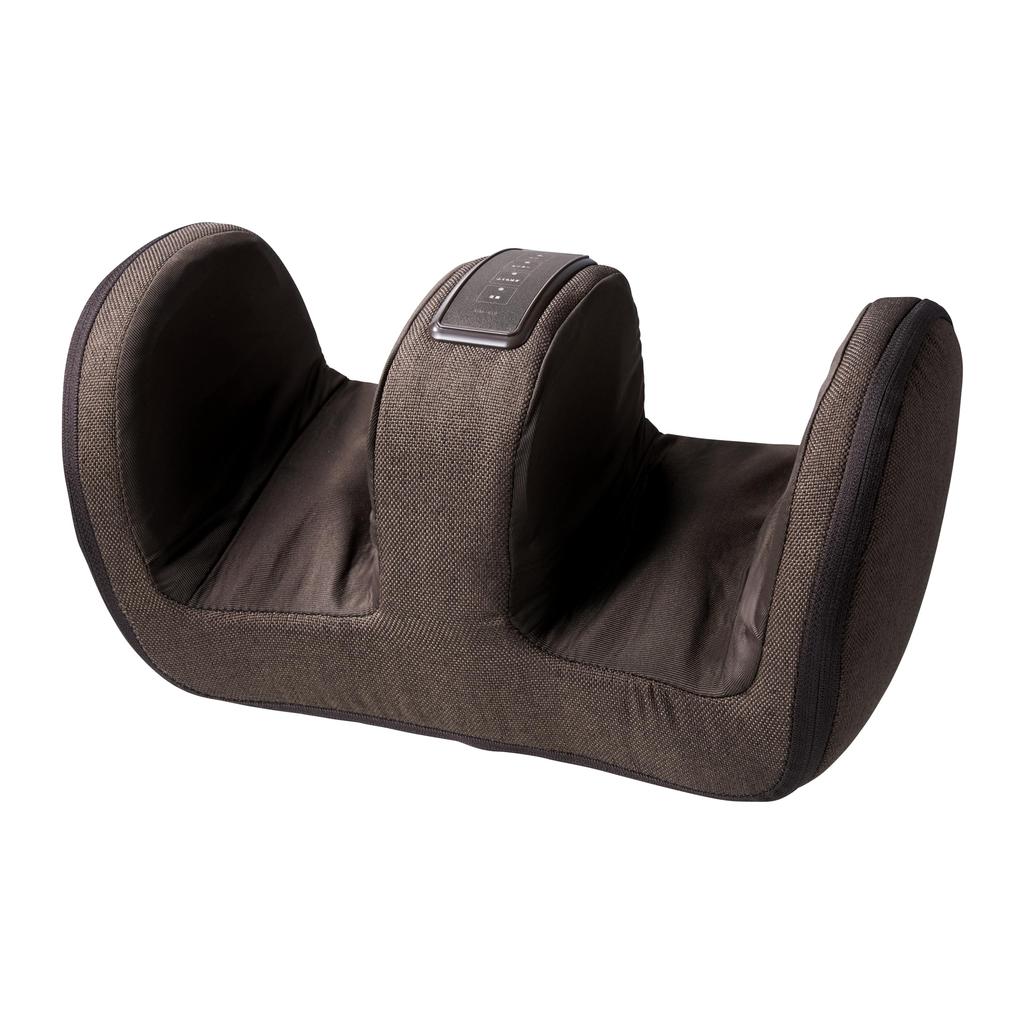 AiMY Fot- og leggmassasjeapparat med Kompakt Luft-fotmassasjeapparat for og Kompakt AIM-019 Massasjeapparat, Varmeapparat, Ben, Føtter, Legger, (brun)