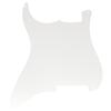 Musiclily 4-Hole Stratocaster Pickguard for ST Electric Guitars (No Holes), White, 1 Piece