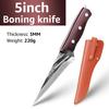 Hand-Forged Cleaver Kitchen Chef Knife High Carbon Clad Steel Sever Knife Meat Fish Fruit Vegetables Knife with Cover