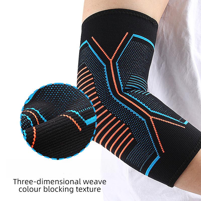 

Уличные виды спорта Нейлоновый налокотник контрастного цвета Эластичный тянущийся крой Амортизация Декомпрессия Баскетбол Фитнес Защитное снаряжение XL