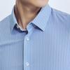 SAINT ANGELO Men's Short Sleeve Striped Business Shirt