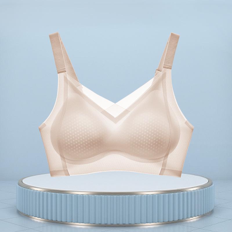 Seamless Lift Bra: Ultra-Thin, Breathable, No Steel Ring, Anti-Sag Support for Small Chests