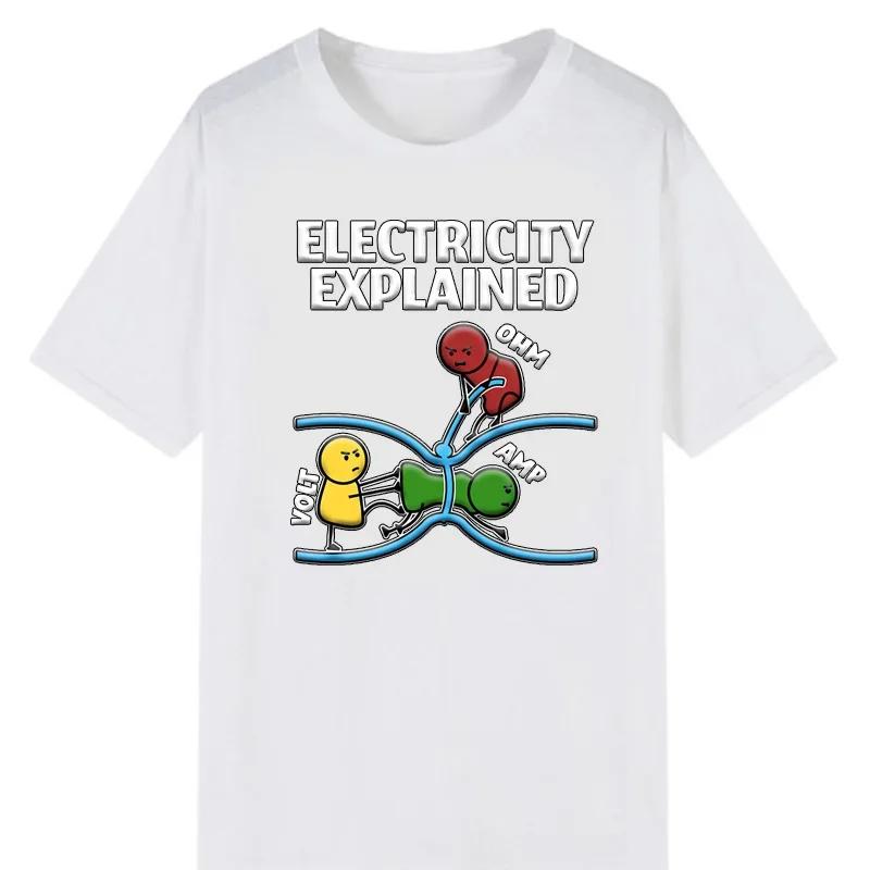 Ohm's Law Ohm Electronic T Shirt Novelty Electrical Engineer Graphic Tee Women Men Boy Classic Shirt Streetwear Ropa Hombre Tops