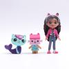13Pcs Gabby Dollhouse Anime Figure Toy Smiling Car Cat Hug Gaby Girl Dolls Mercat Cartoon Action Figure Kids Xmas Birthday Gifts
