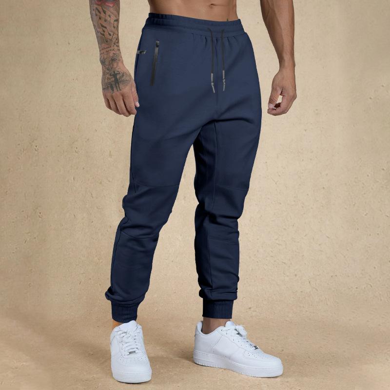 Men's drawstring casual trousers new sports trousers versatile breathable drawstring trousers