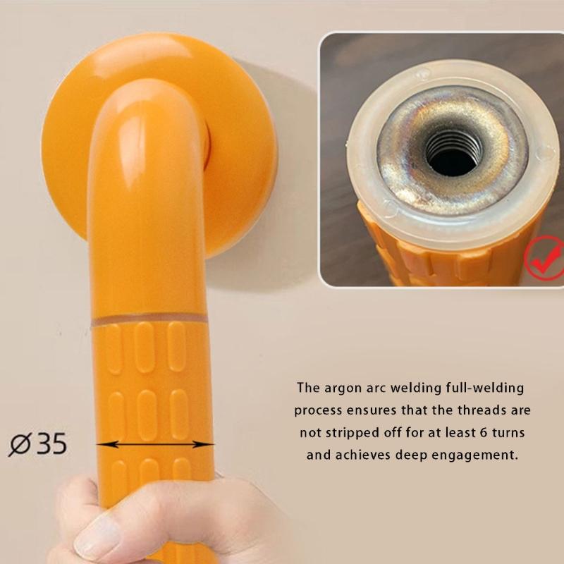 Antislip Toilet Safety Rail High Capacity 500lb Durability Bathroom Grip Handle for Elderly Pregnant Women Support