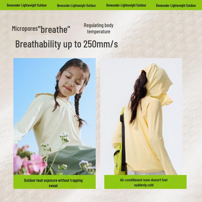 Beneunder Kids  UPF100+ UV Protection Sun Jacket AS984 130