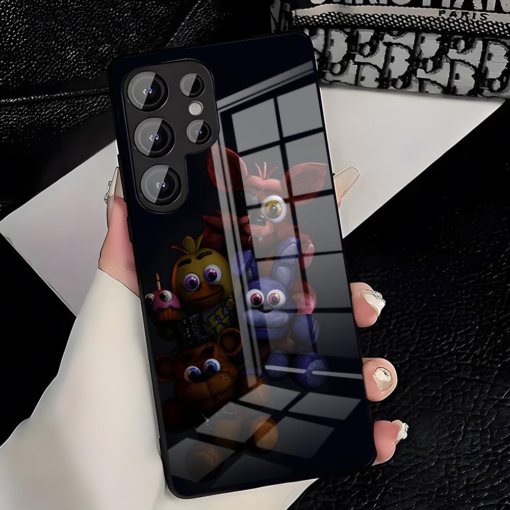 Fnaf Five-nights-At-Freddy Mobilskal För Samsung A25 A13 A33 5G A54 A36 A35 A56 A52 A14 Stötsäkert Glasfodral