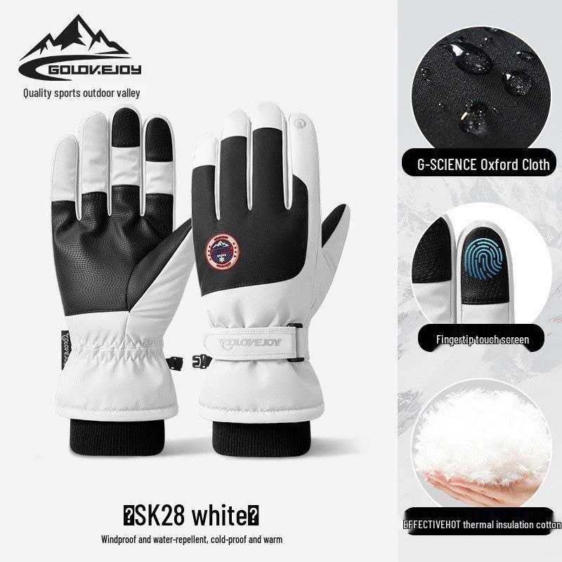 Winter Ski Touchscreen Gloves - Windproof, Cold-Proof, Plus Velvet for Men and Women