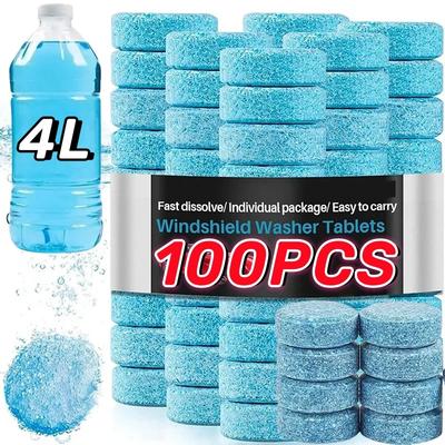 5-100 SZT Stały Środek do Czyszczenia Szyb Samochodowych Tabletki Musujące Auto Wycieraczka Szyba Stały Koncentrat Czyszczący Tabletka Detergent