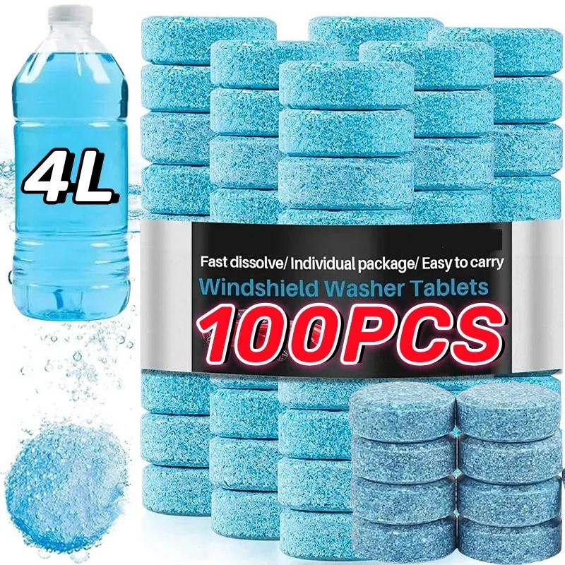 5-100PCS Solid Cleaner Car Windscreen Cleaner Effervescent Tablet Auto Wiper Glass Solid Cleaning Concentrated Tablet Detergent