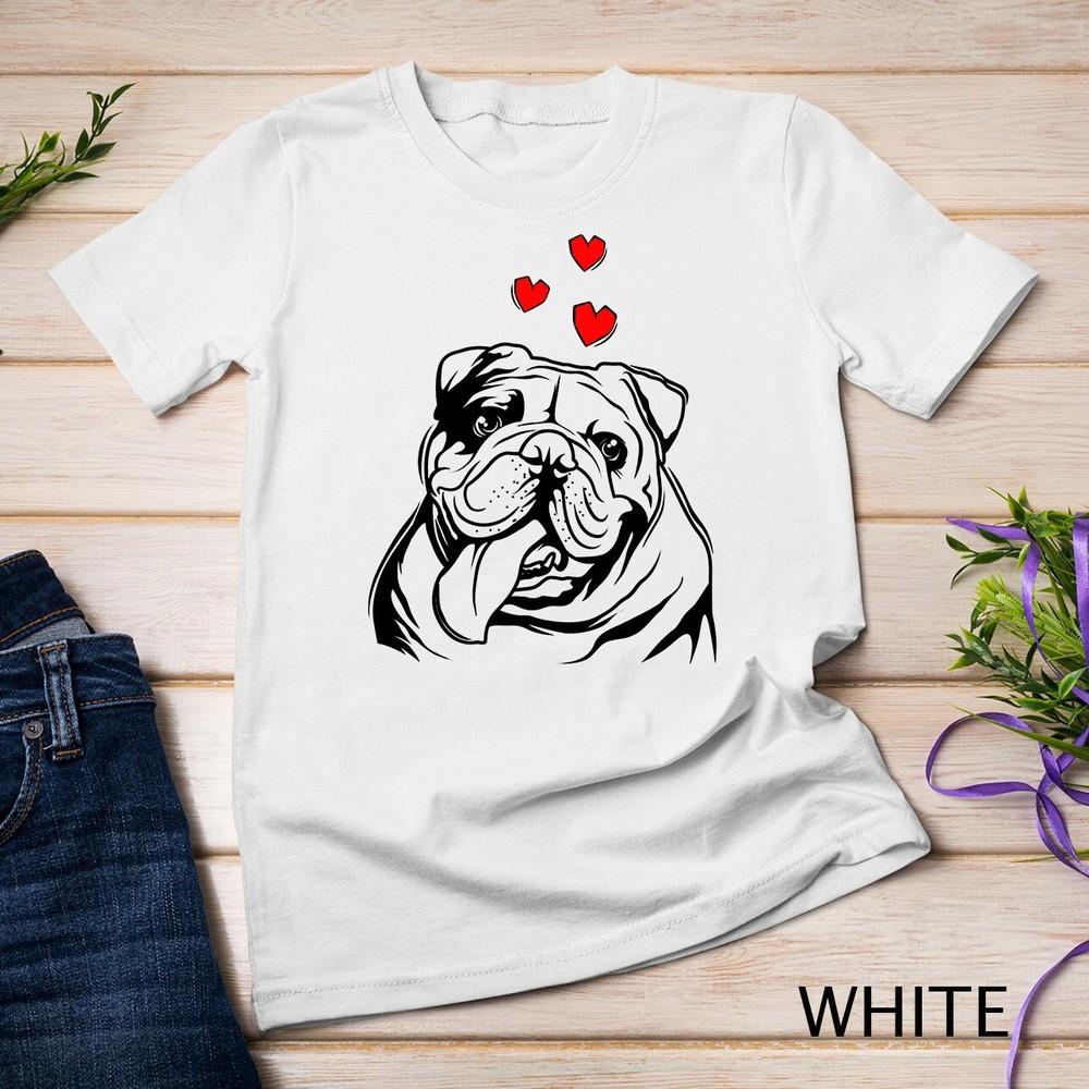 English Bulldog Love Cute Bully Dog Mom Funny Womens Gift Unisex T-shirt