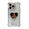 Light luxury applicable Realme V70 four-corner anti-drop mobile phone case 15T advanced sense rhinestone love mirror bracket