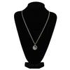 Yin Yang Two Pole Tai Chi Bagua Pendant Micro Inlaid Zircon Men and Women Hip Hop Trendy Personality Necklace Pendant
