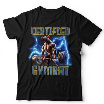 Trainings-T-Shirt Zertifizierte Fitnessratte Unisex Training Fitness Bodybuilding Lustig