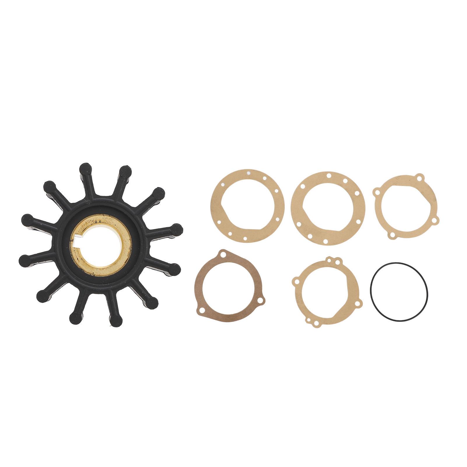 12 Blade Impeller Kit 18838‑0001 High Cooling Flow Water Pump Impeller Kit with Gasket Replacement for Sherwood 9959