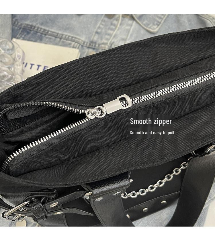 Women's Fashion Niche Rivet Shoulder Tote Bag