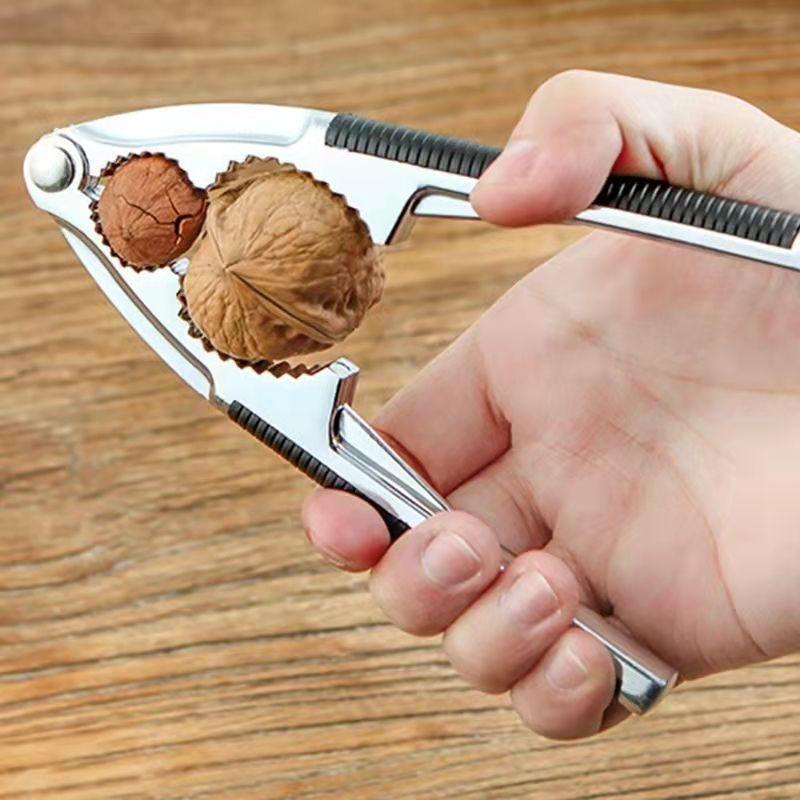 Household Walnut Peeling Tool Creative Manual Zinc Alloy Walnut Clip Simple Multi-functional Walnut Pliers