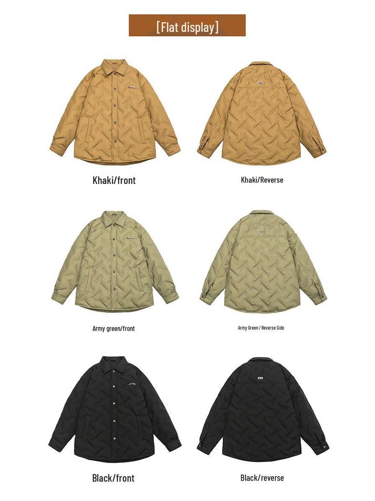 2025 Stylish Men's Loose-Fit Lightweight Warm White Duck Down Jacket - Youth Trendy Plus Size Shirt