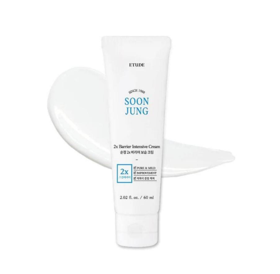 [Etude House] Soon Jung 2X Barrier Intensive Cream 60 ml / Crème apaisante et hydratante