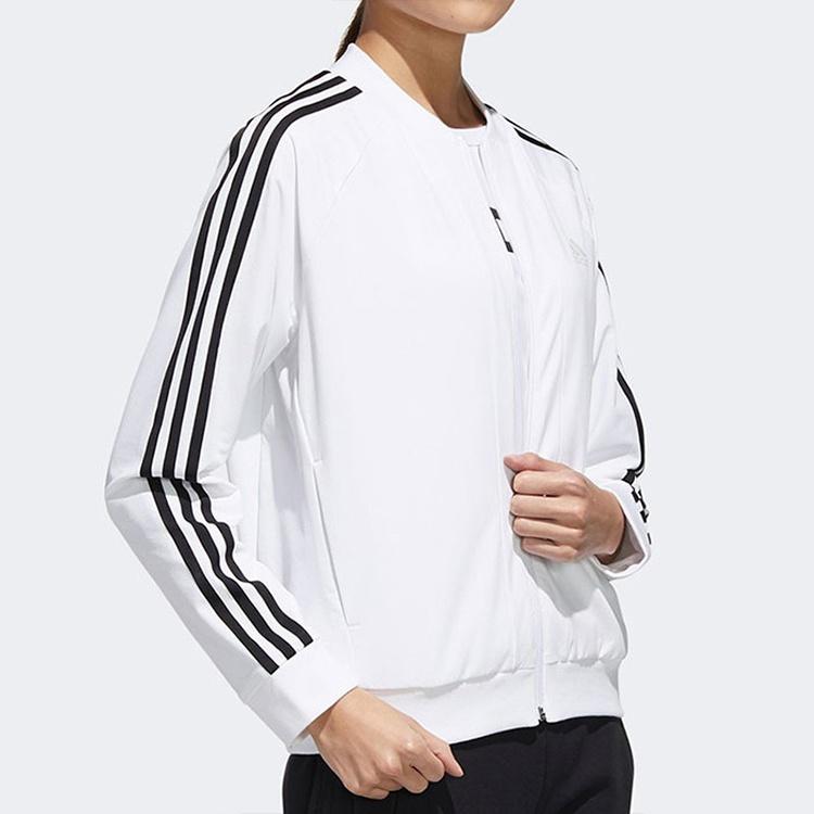 (WMNS) Adidas Mh Wv 3s Bomber Sports Tatting Jacket White Women's GF0182