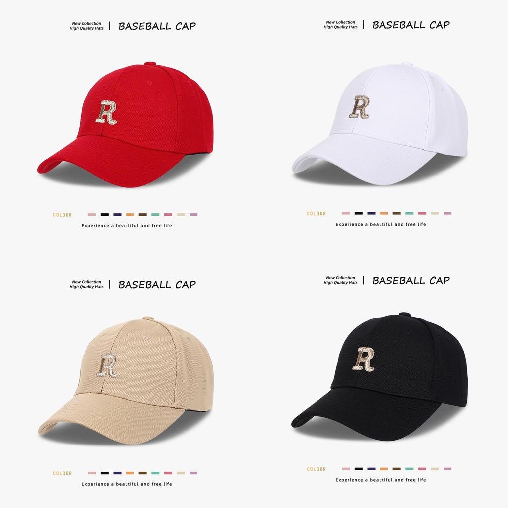 Cotton Baseball Cap With Embroidered Letters For Men Women Sun Protection