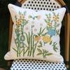 Embroidered Pillowcase Pastoral Style Ins Home Sofa Pillow Bedside Cushion Office Lumbar Support Removable and Washable