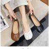 Scarpe Scarpe con dita separate in pelle scamosciata Scarpe basse a suola singola Scarpe da ballo a ferro di cavallo Ashigo scarpe da donna