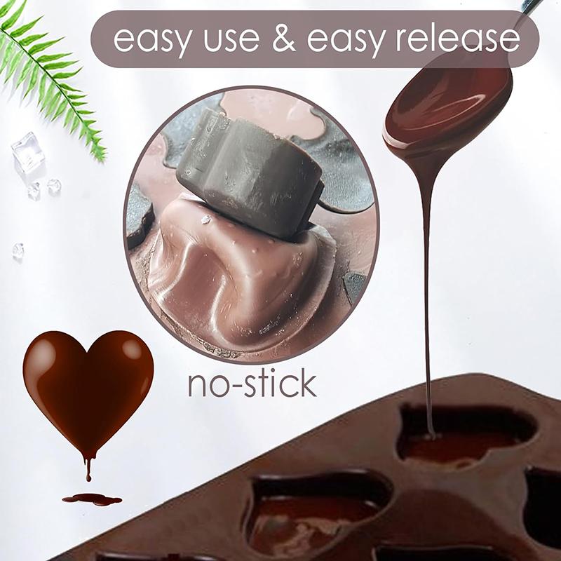 Christmas Chocolate Mold Xmas Candy Gummy Silicone Mould Jelly Ice Cube Tray Gingerbread Man House Holly Leaf Bell Santa Kitchen