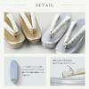 Formal Zori Sandals for Kimono [NISHIORI] Women's (Single Pair) Weddings, (Tomesode, Houmongi) (uselect SILVER, S)