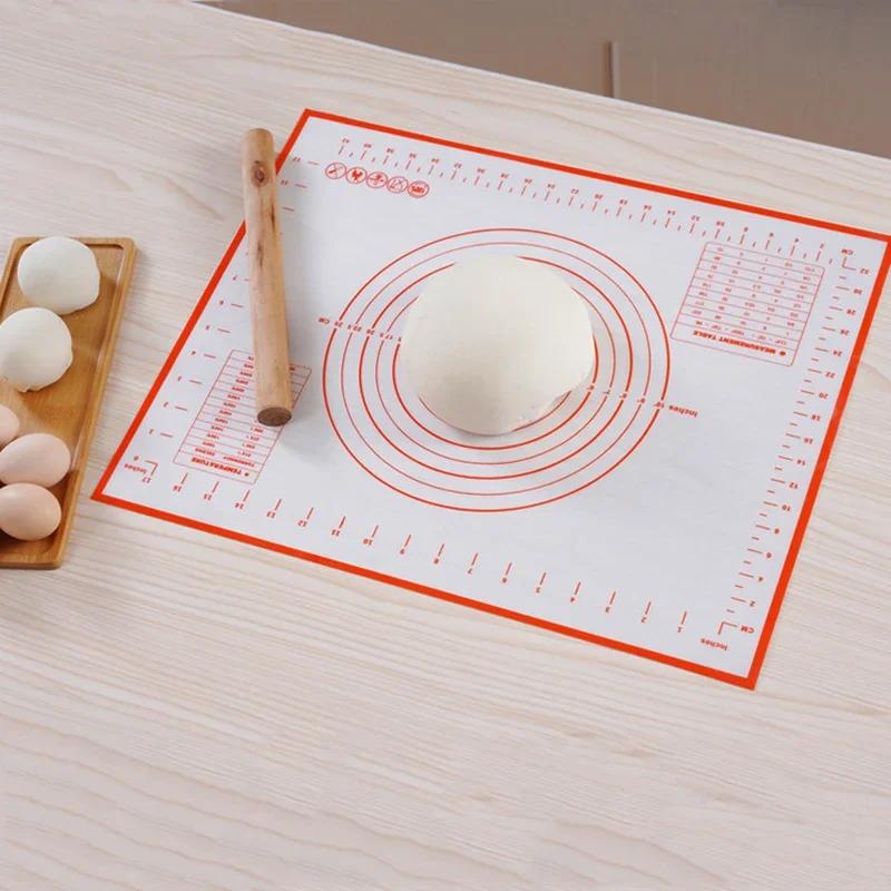 Non-Stick Silicone Baking Mat Pad Baking Sheet Glass Fiber Rolling Dough Mat Cookie Macaron Baking Mat Pastry Tools