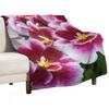 Nice Orchids. Throw Blanket Decorative Sofas Bed Fashionable Plush Manga Blankets