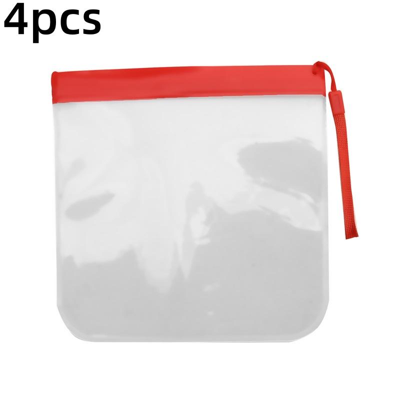 1/2/4pcs Luggage Transparent Travel Use Leakproof Flight Make Up Waterproof For Women Reusable Airport Security Storage bag